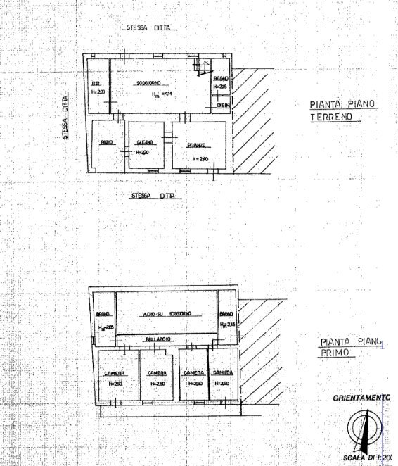 Casa semi indipendente Via Momeano, 19, Barge - planimetria 1