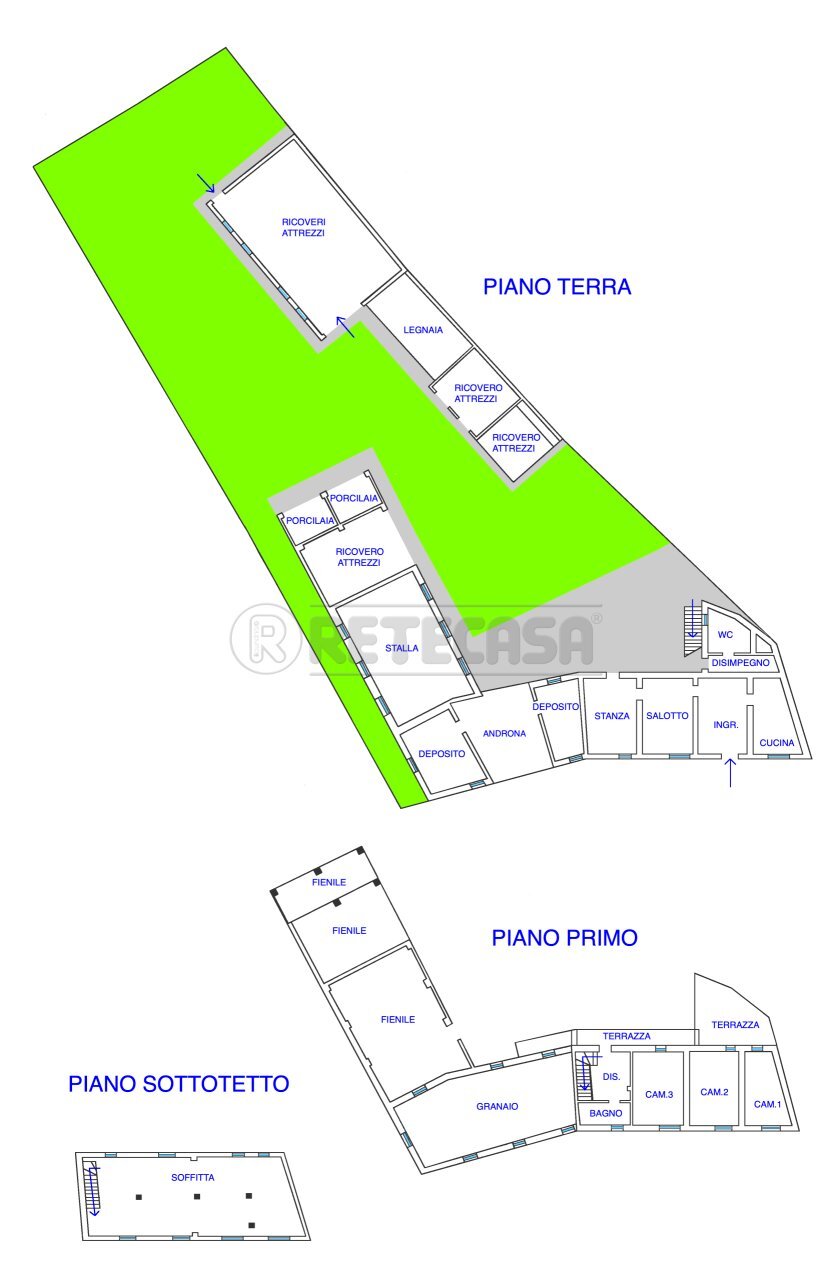 PLANIMETRIA - Casale VIA MAZZINI 2, Chiopris-Viscone - floor plans 1