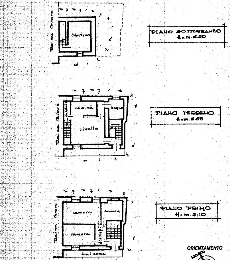 Portion of a house via Torrazza, 68, Bernezzo - floor plans 1