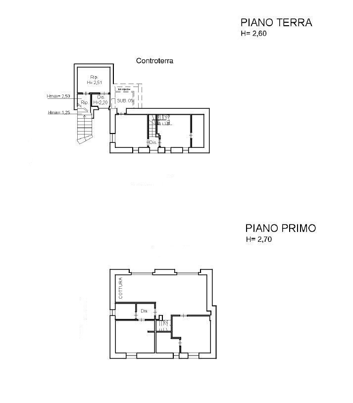 Villa via San Giovanni, Portovenere - planimetria 1