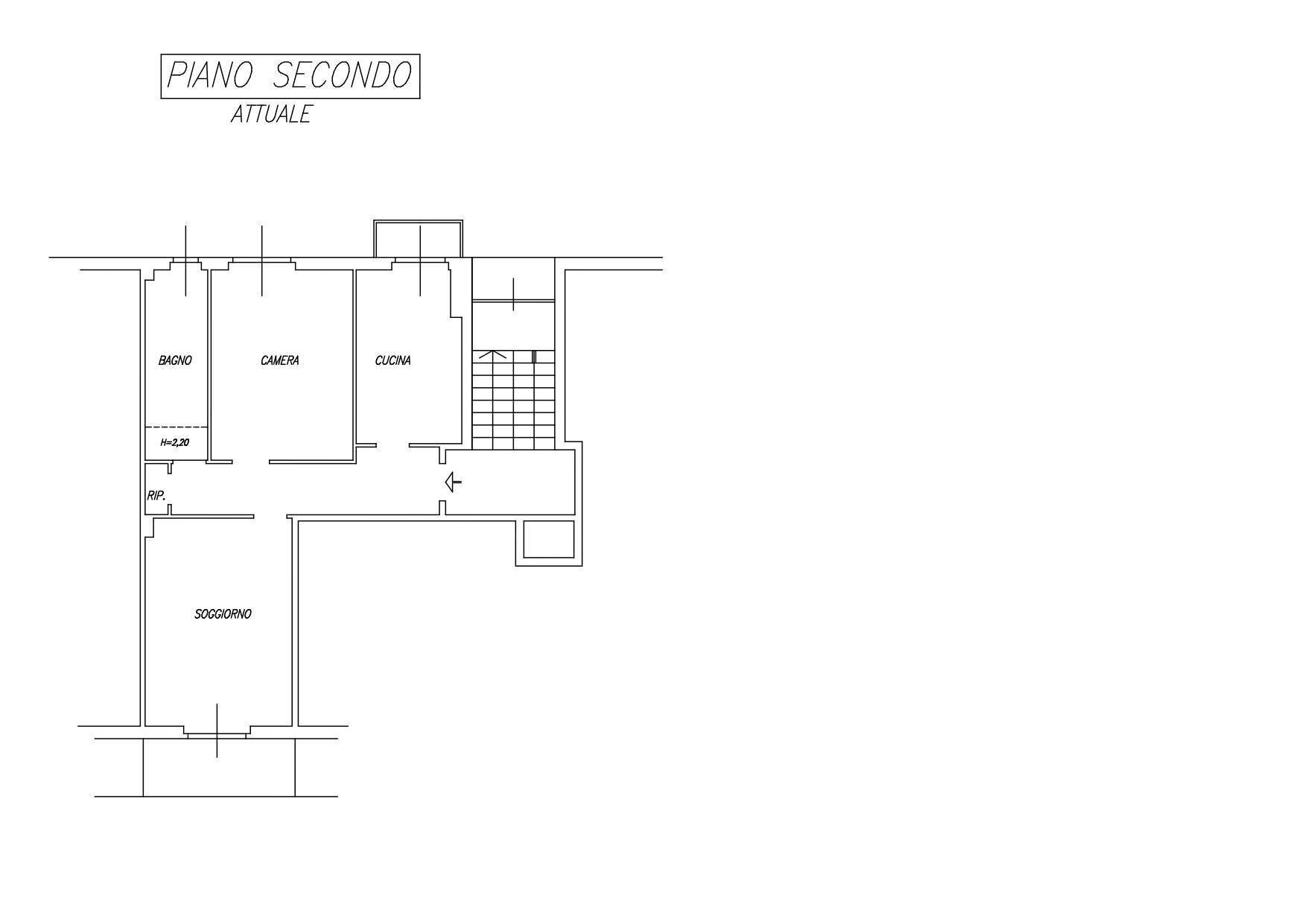 Two-room apartment via Torino, 26, Rho - floor plans 1
