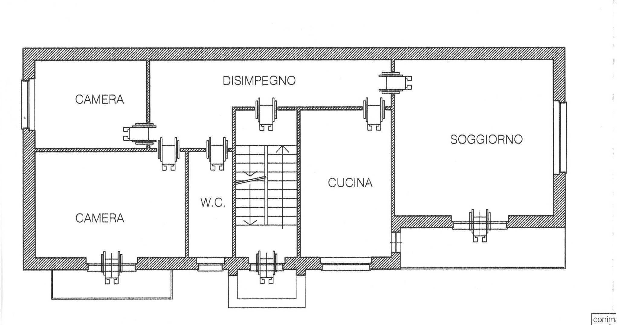 Four-room apartment via Pavarolo, Baldissero Torinese - floor plans 1