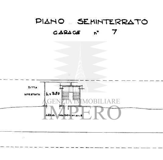 plani garage.JPG - Three-room apartment via bandette, Ventimiglia - floor plans 1