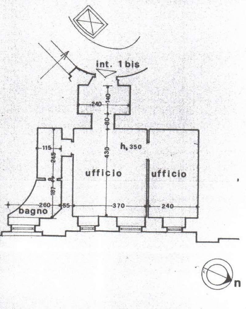 Office piazza Confienza, 4, Roma - floor plans 1