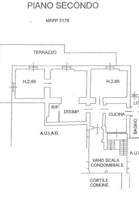Three-room apartment via Virgilio, 97, Varese - floor plans 1