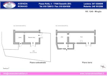 rif. 1249 - Mioglia plan.jpg - Porzione di casa Mioglia - foto 4