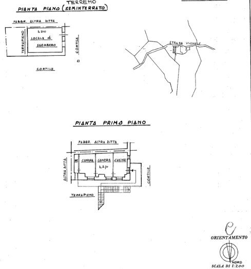 Casa semi indipendente Via Pian Cortese, Snc, Barge - planimetria 1