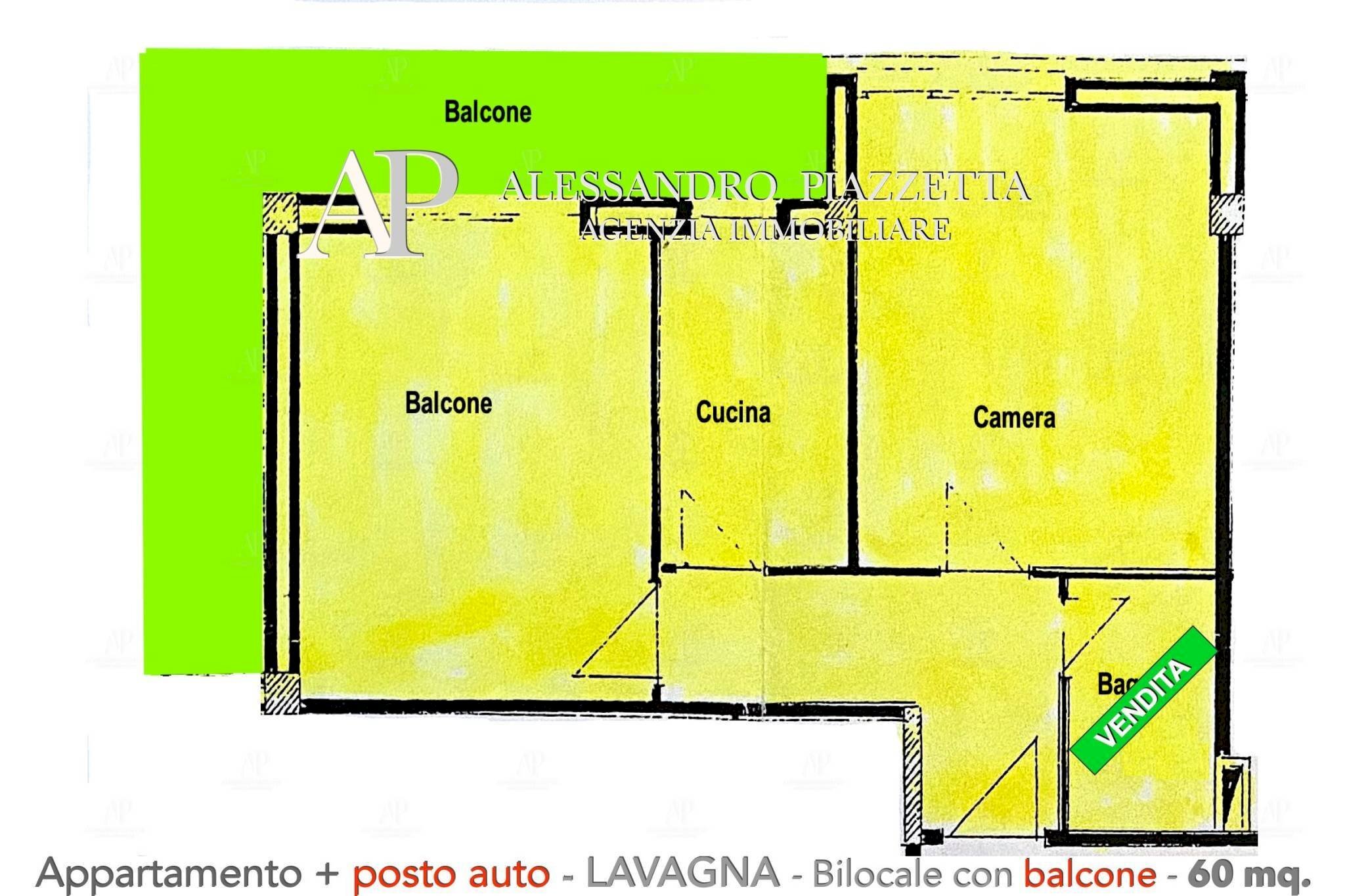 Two-room apartment Lavagna - floor plans 1