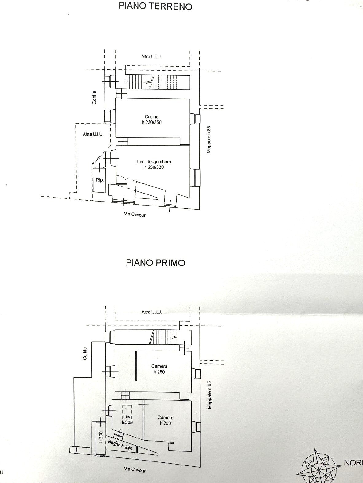 Porzione di casa Via Cavour, 2, Luserna San Giovanni - planimetria 1