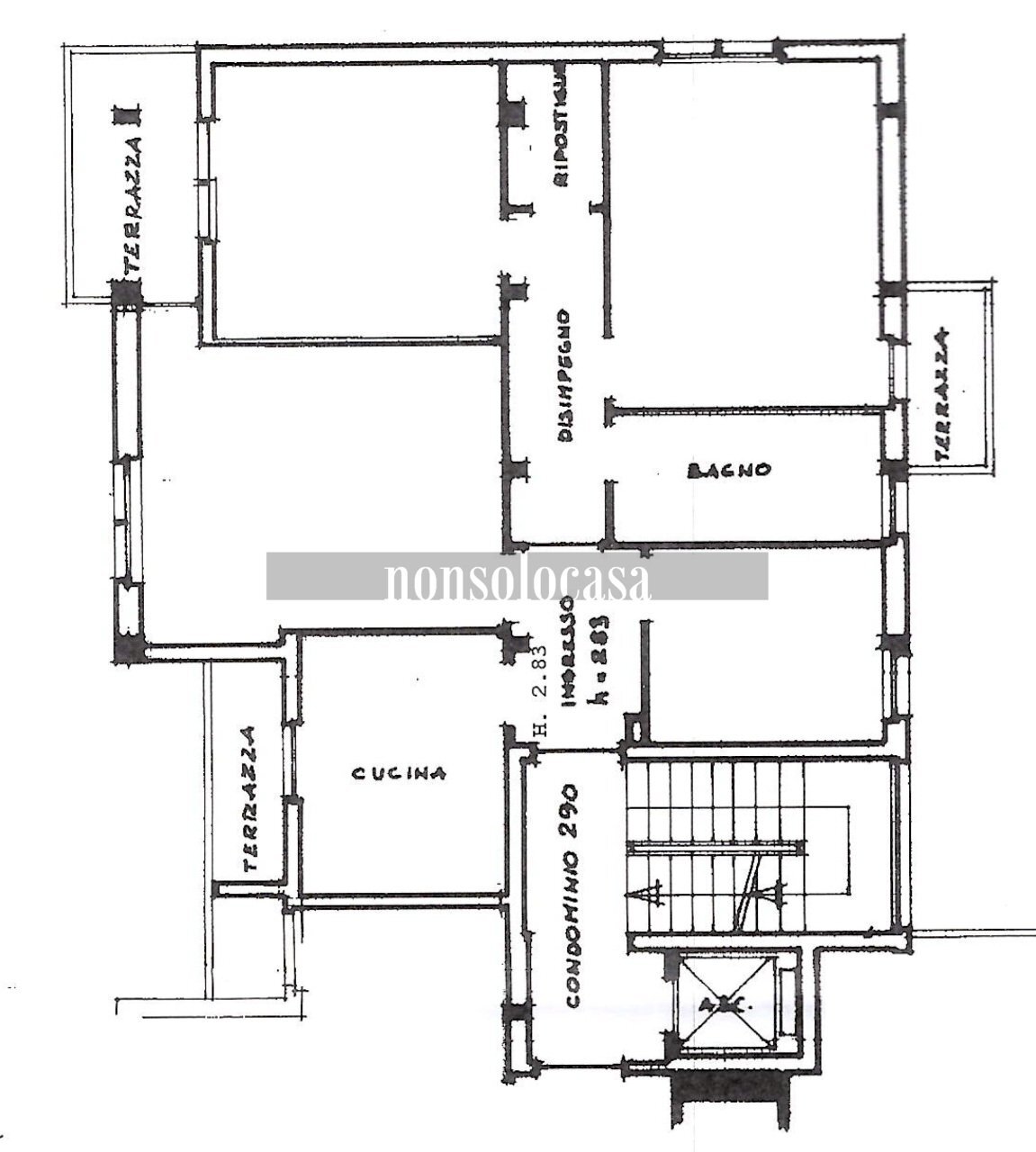 PLANIMETRIA - Apartment Via Alessandro Manzoni 76, Perugia - floor plans 1