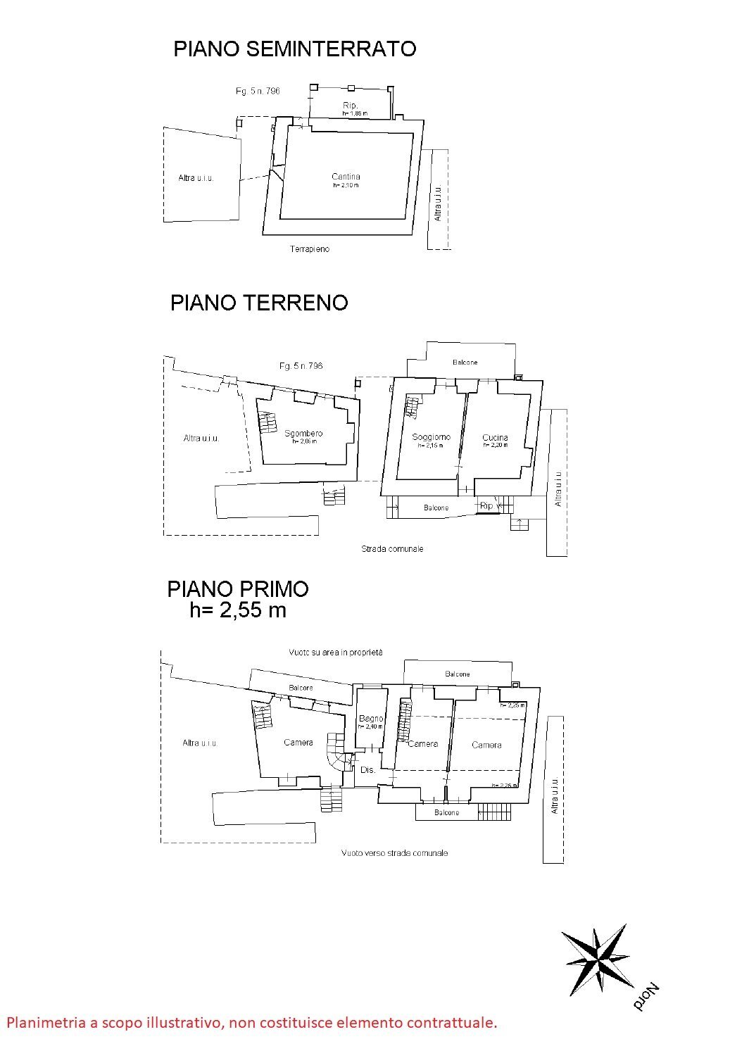 Semi-detached house Borgata Rio Agrevo, 4, Perosa Argentina - floor plans 1