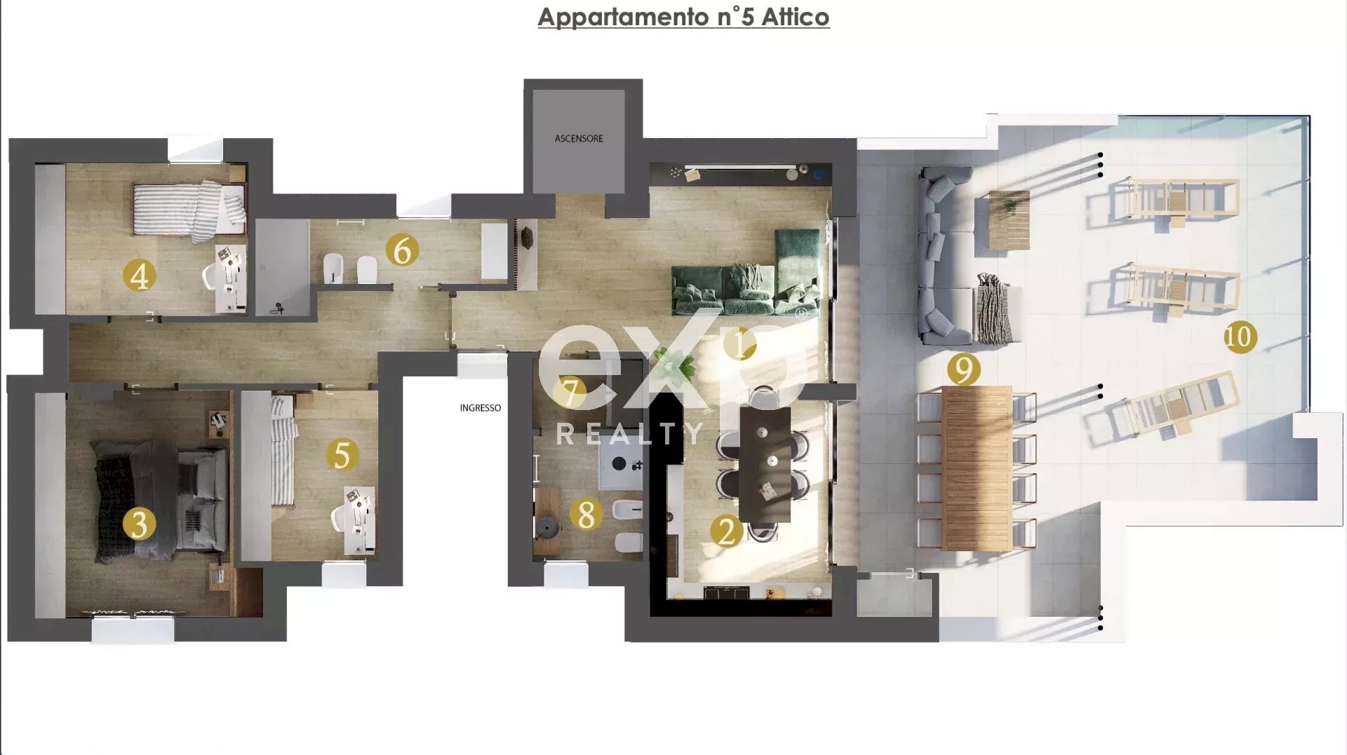 Attico Raggio delle Cicale, Lignano Sabbiadoro - foto 1