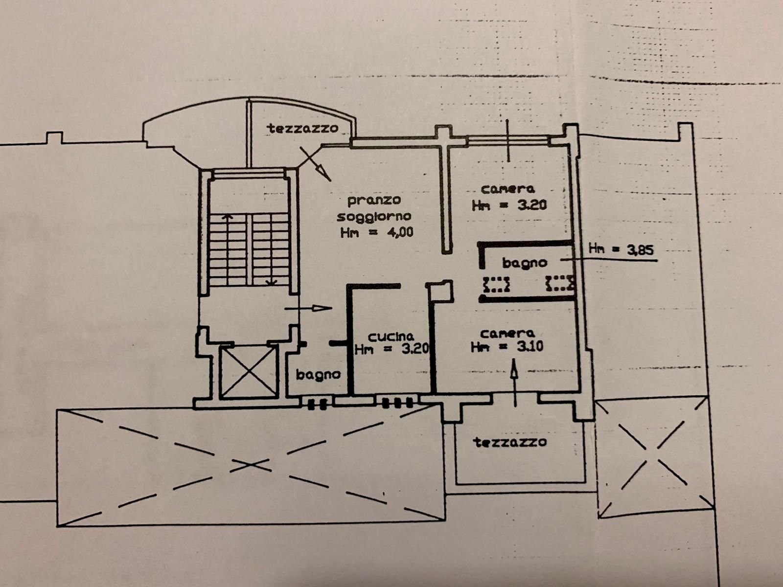 Attic via Libia, 60, Bologna (neighborhood Massarenti) - floor plans 1