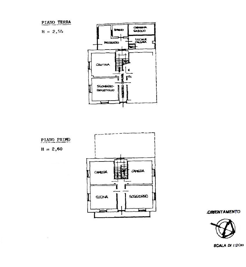 Four-room apartment Borgata Micol, 16, Perosa Argentina - floor plans 1