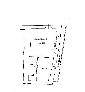 Two-room apartment Frazione Moulins, Aymavilles - floor plans 1
