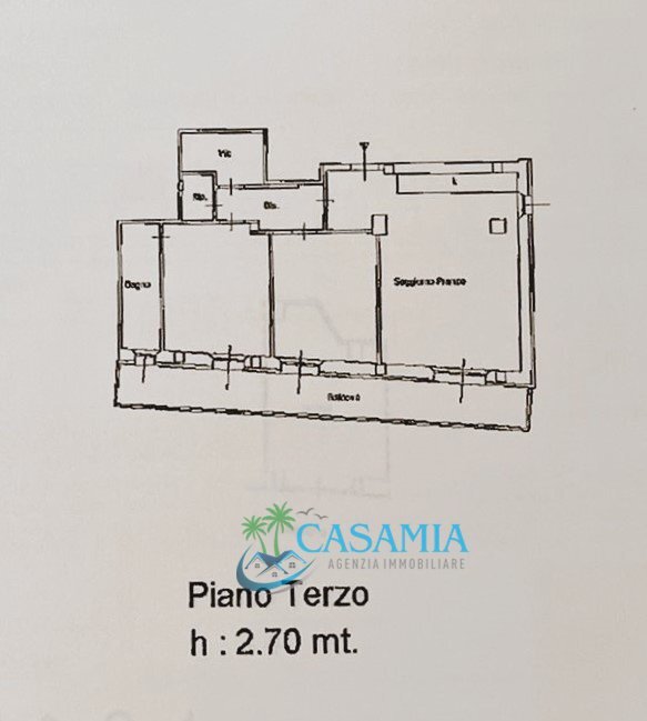 Appartamento classe A San Benedetto Del Tronto Ag. - Trilocale San Benedetto del Tronto - planimetria 1