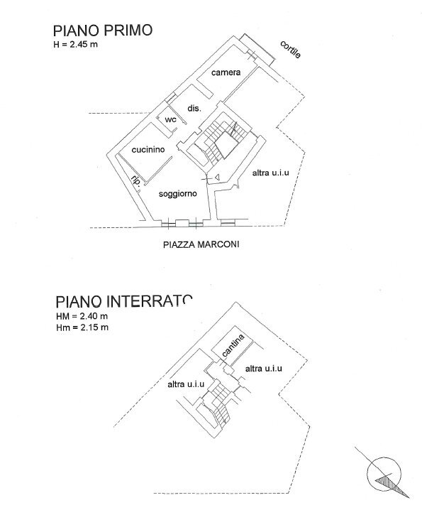 Trilocale Piazza Marconi, 11, Perosa Argentina - planimetria 1