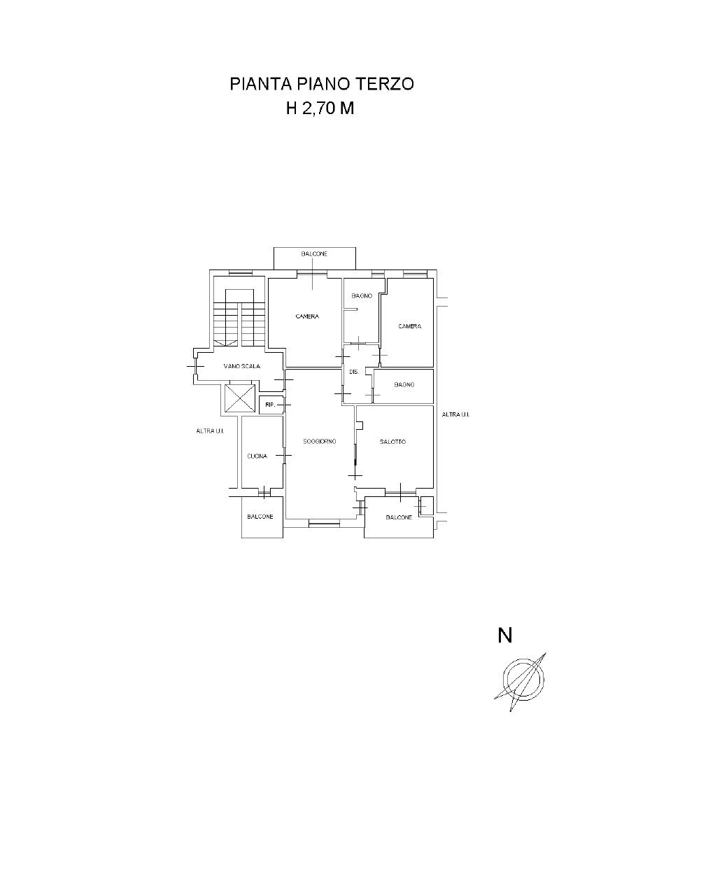 Appartamento via Gutermann, 9a, Perosa Argentina - planimetria 1