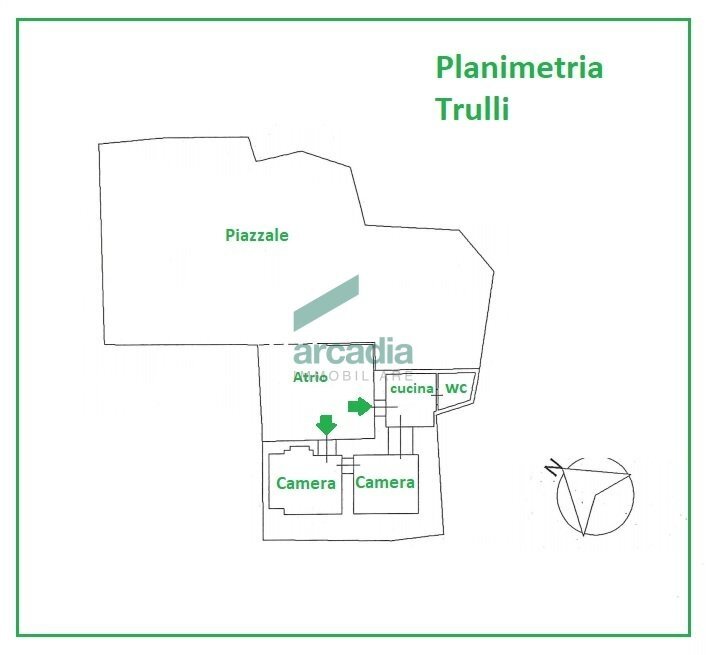Planimetria trulli - Casale Contrada San Nicola 111a, Monopoli - planimetria 1