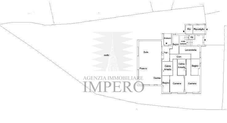 Portion of a house Piazza Mazzini 15, Camporosso - floor plans 1
