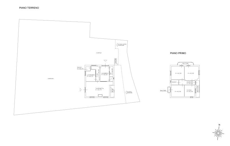 Casa indipendente Via Beltramone, 1, Barge - planimetria 1