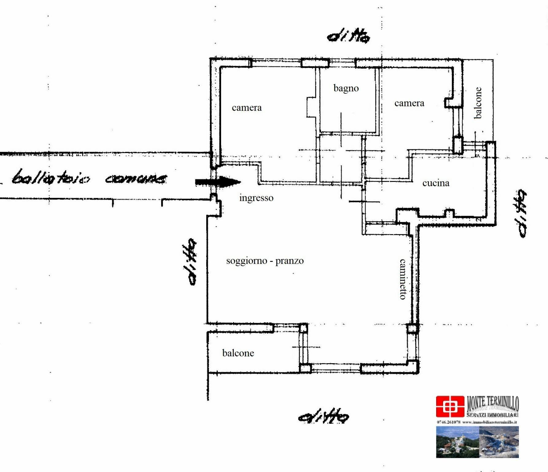 Quadrilocale via dei Bucaneve, Rieti - planimetria 1