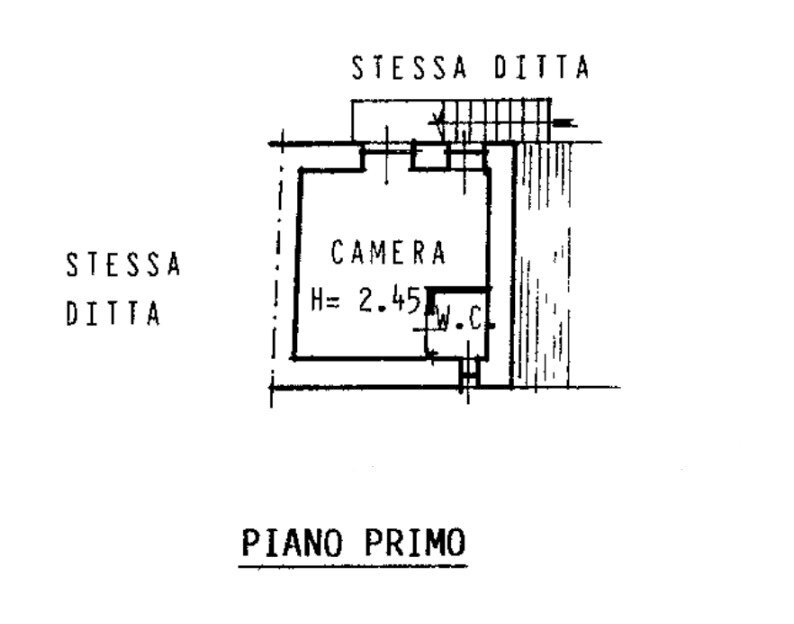 Portion of a house via Combetta, Brondello - floor plans 1