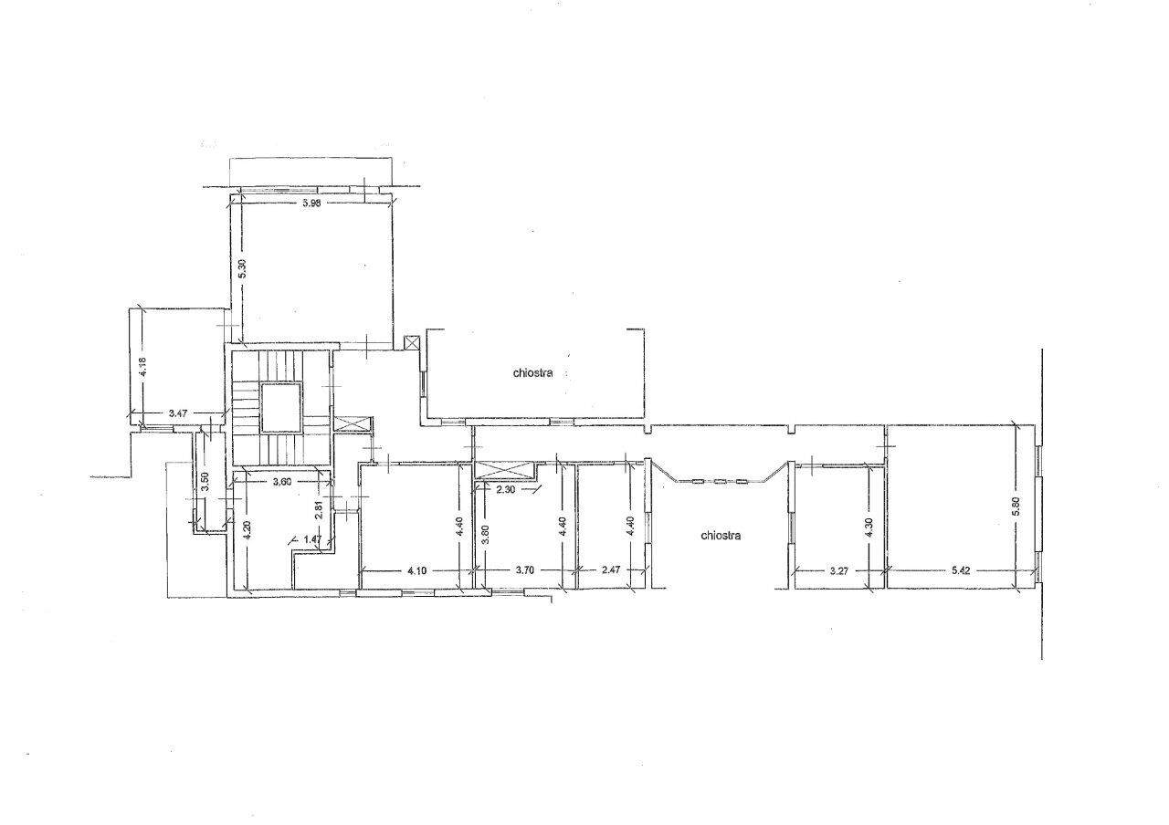 Planimetria - Appartamento Via Giuseppe Mazzini, Pontedera - planimetria 1