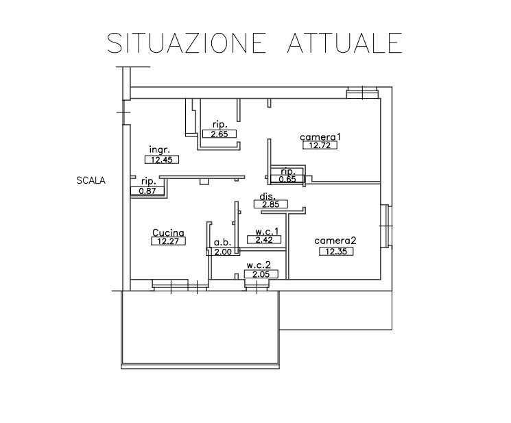 Quadrilocale via Emanuele Filiberto, Beinette - planimetria 1