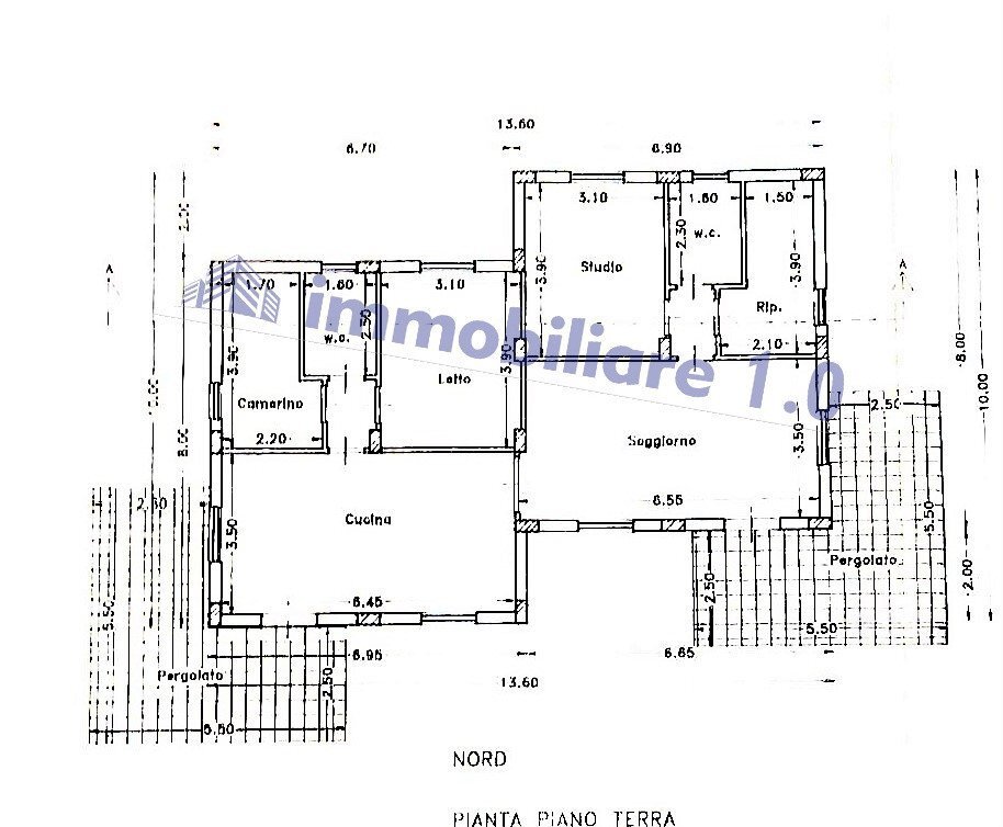 Villa contrada Gagliardetta, Castellammare del Golfo - planimetria 1