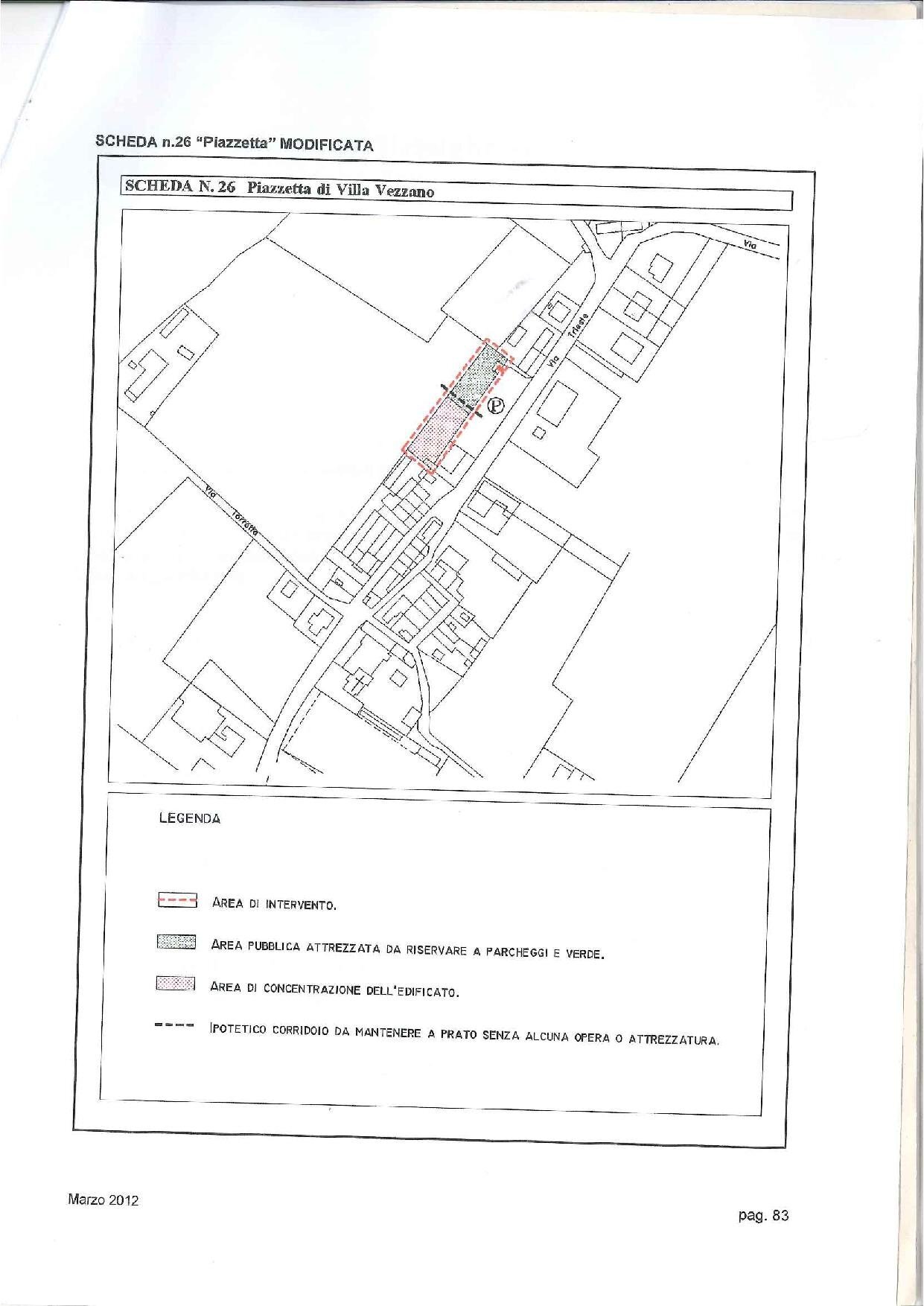 planimetria lotto - Building land Via Trieste, hamlet Villa Vezzano, Brisighella - floor plans 1