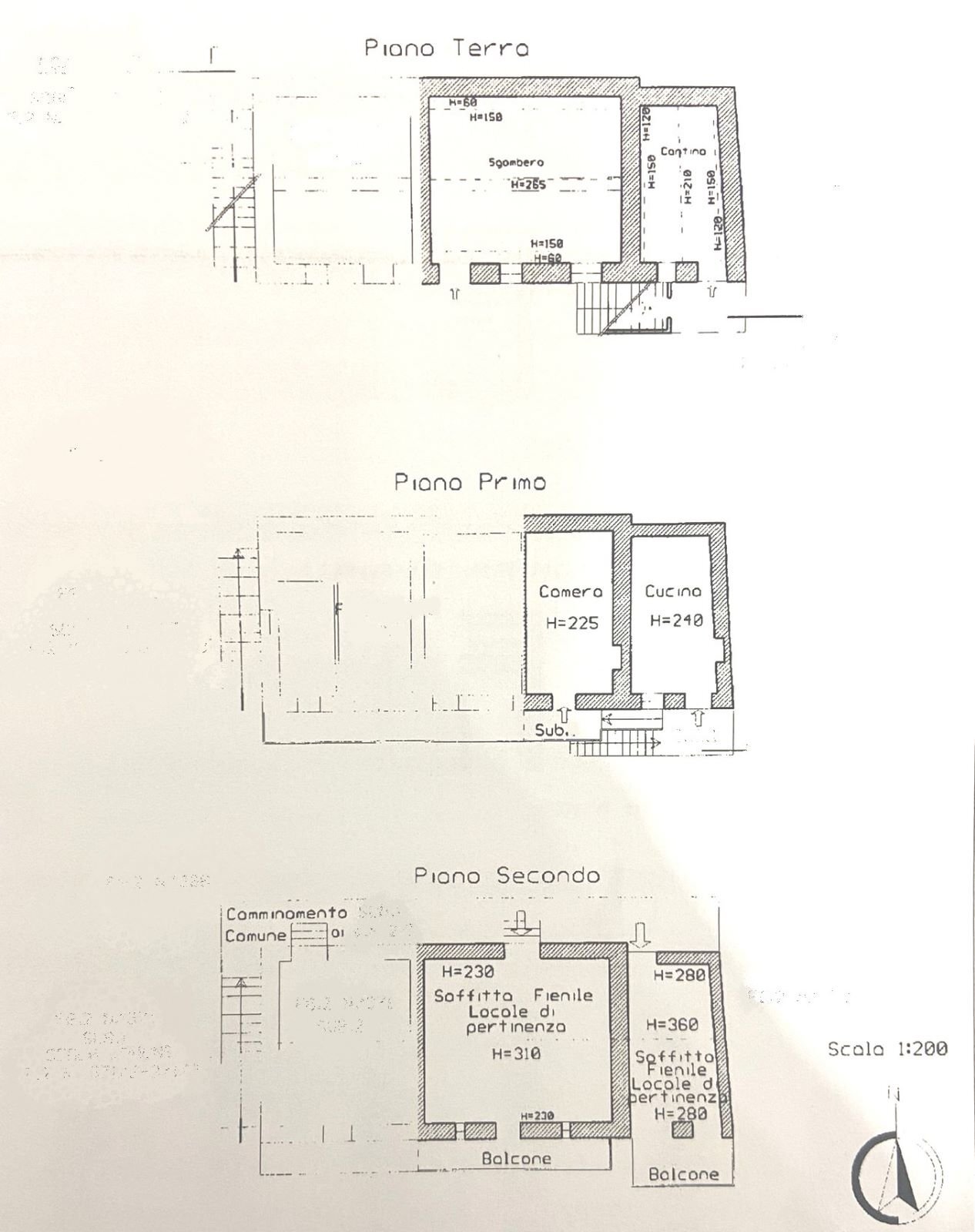 Portion of a house Borgata Perotti, 5, Isasca - floor plans 1