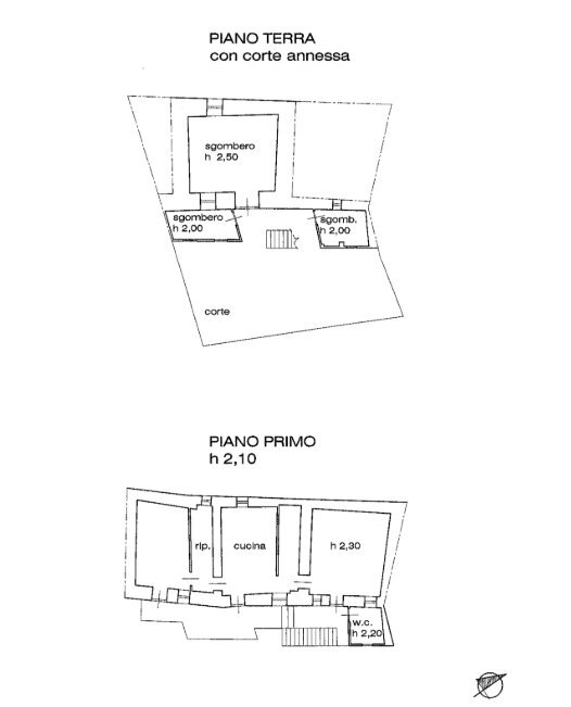 Porzione di casa Via Pian Lissard, 47, Barge - planimetria 1
