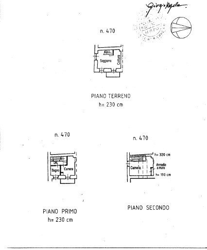 Three-room apartment Frazione Excenex, Aosta - floor plans 1