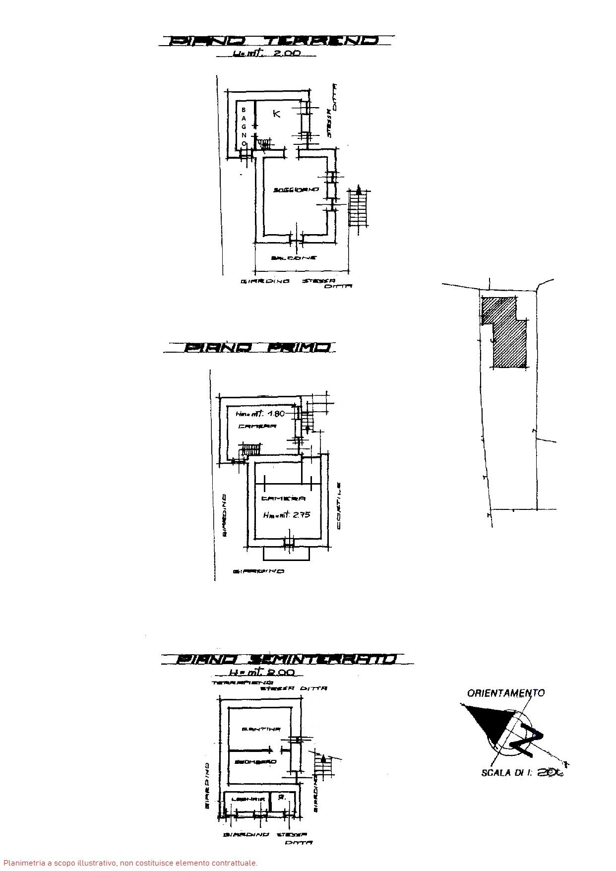 Independent house Borgata Cro, 1, Perrero - floor plans 1