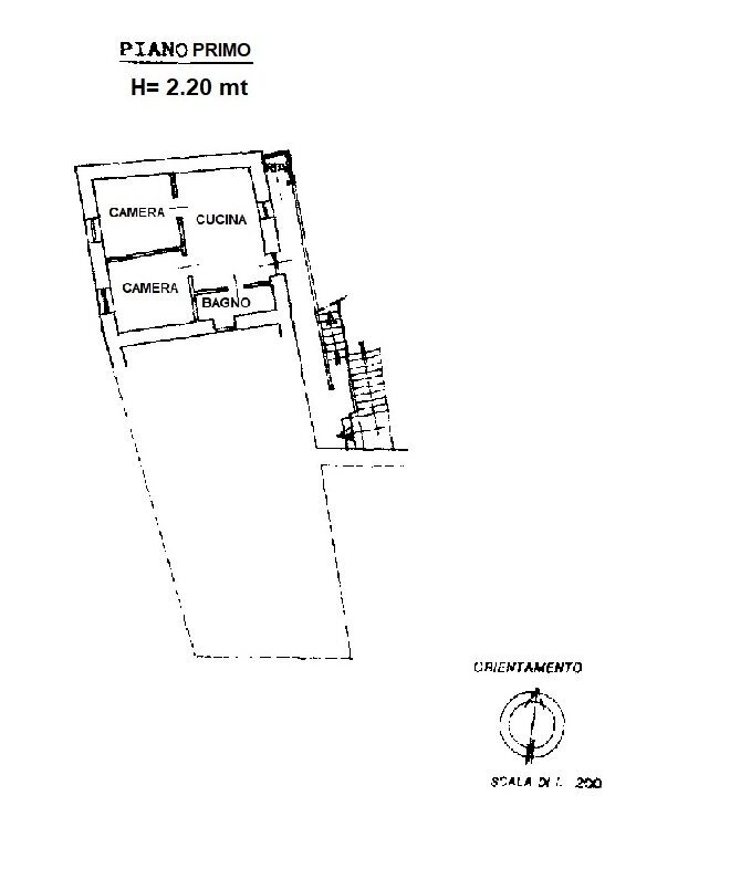 Trilocale Borgata Clot di Boulard, s.n.c., Pomaretto - planimetria 1