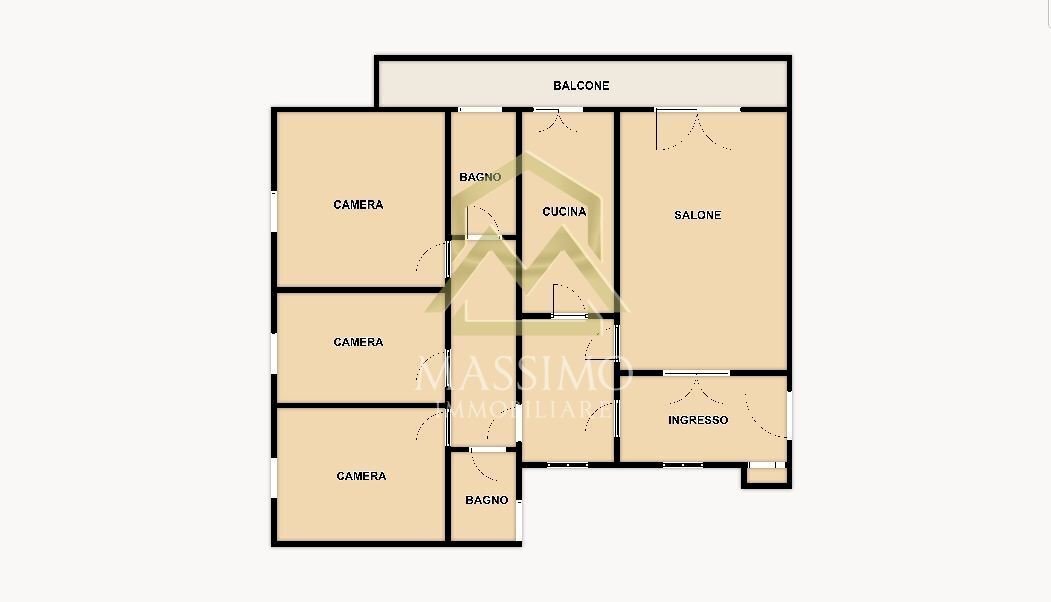 CELANO.JPG - Four-room apartment Via Tommaso da Celano, Roma - floor plans 1