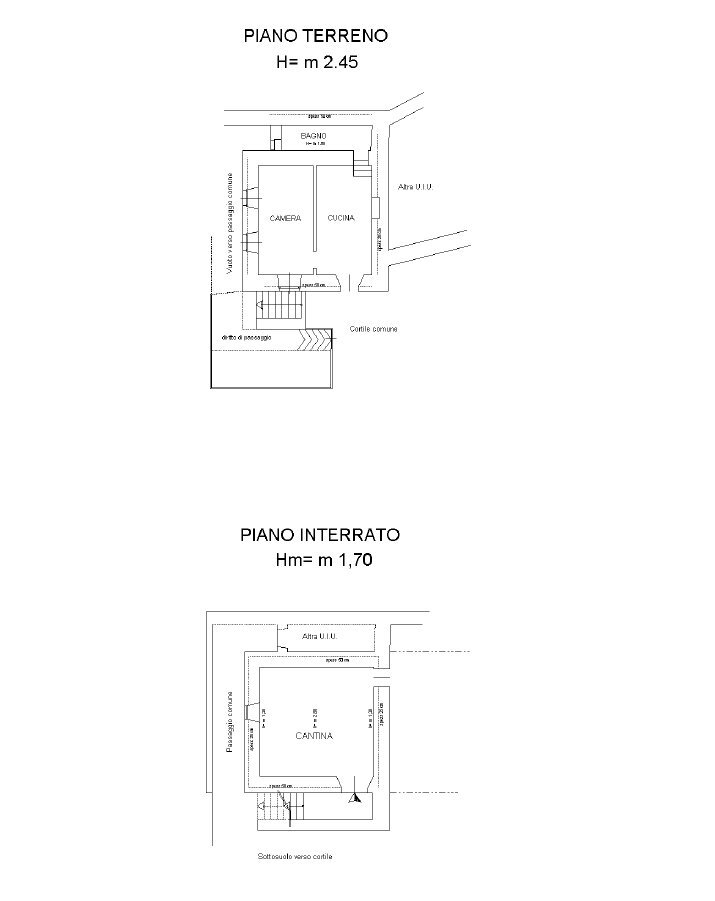Two-room apartment via Balziglia, 14, Pomaretto - floor plans 1