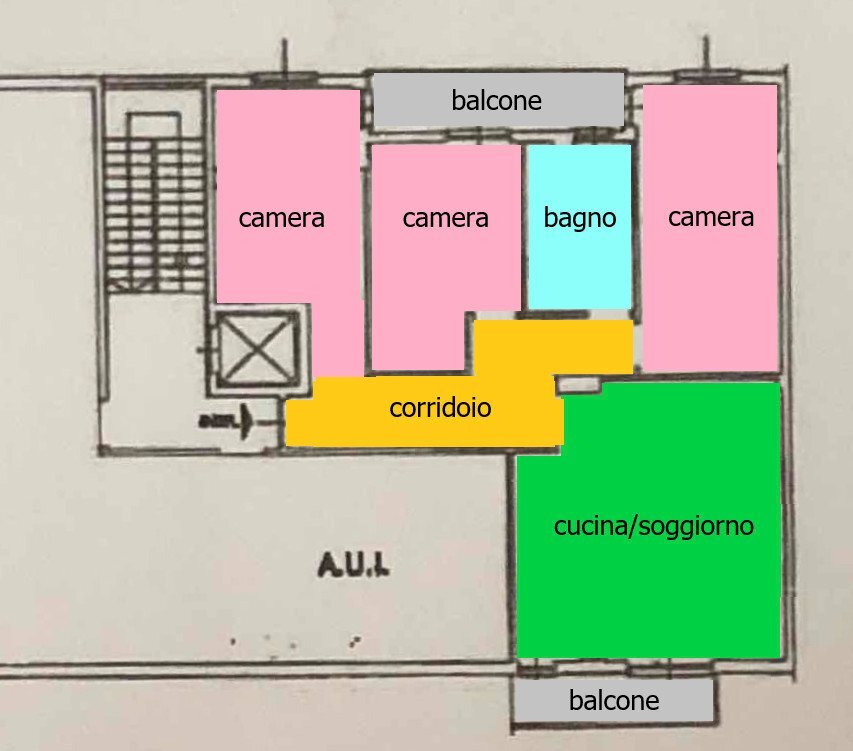 Quadrilocale via Libertà, 15, Samarate - planimetria 1
