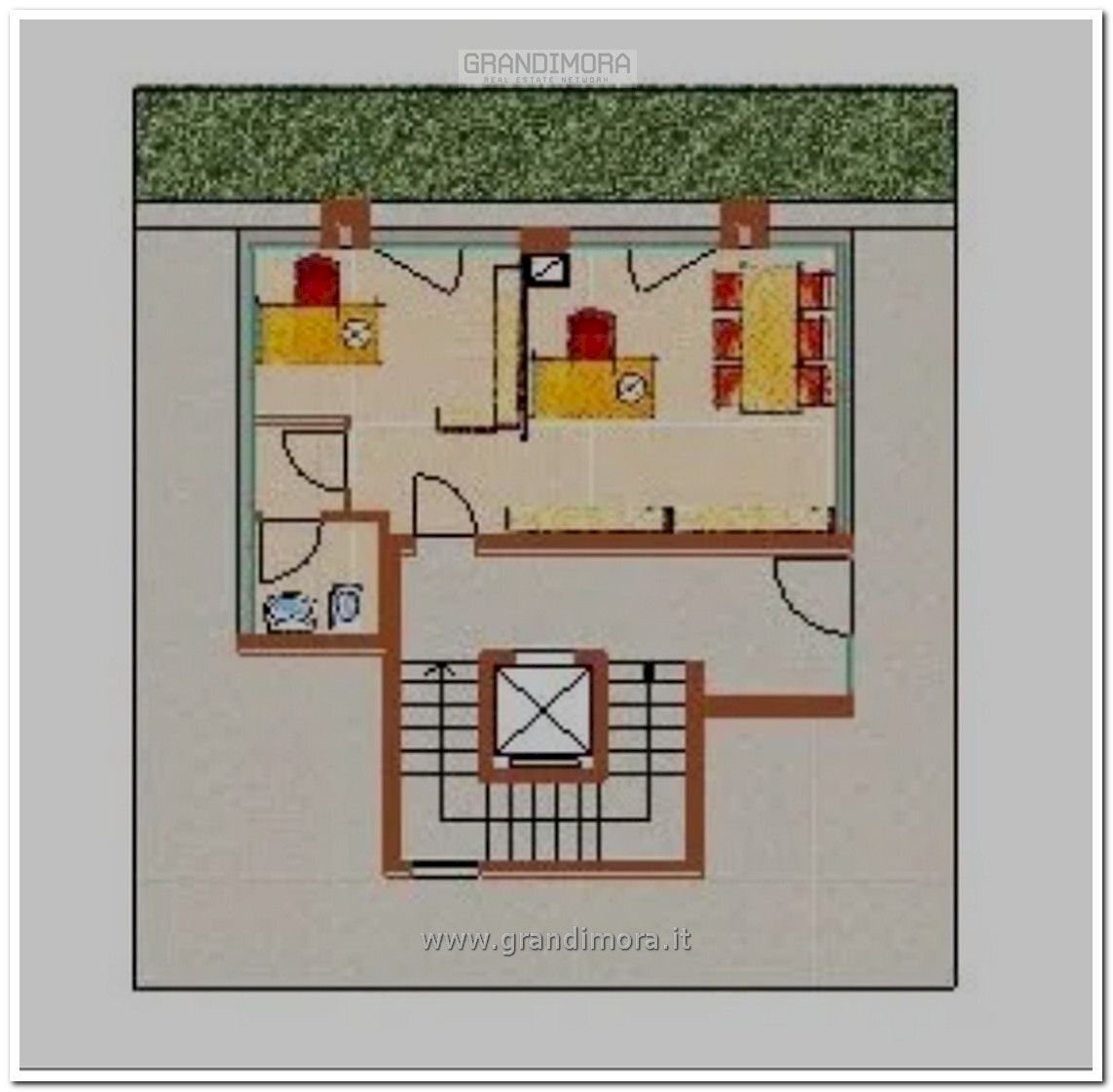 Ufficio piazza del Bersagliere, Torre Boldone - planimetria 1