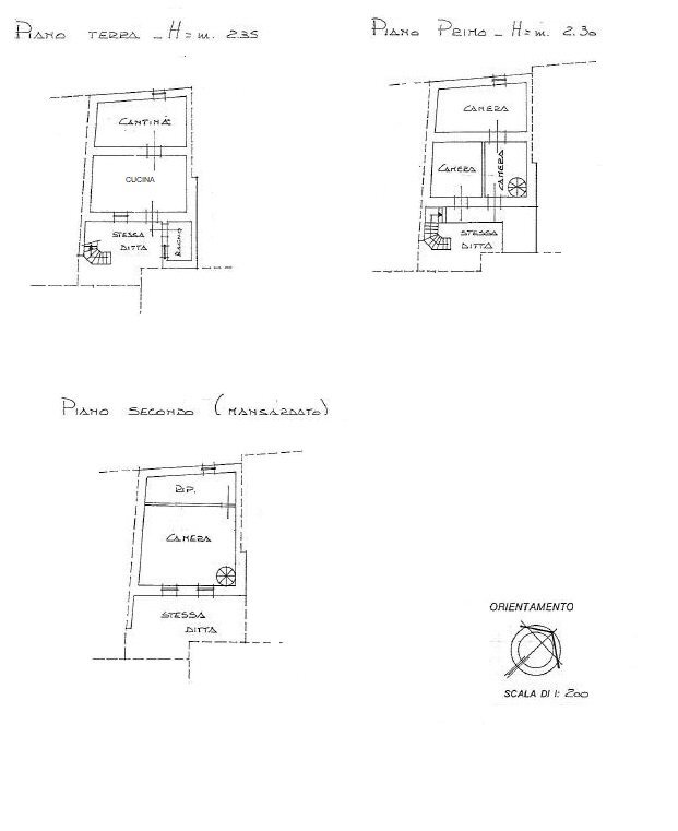 Semi-detached house Borgata Gleisolle, 55, Roure - floor plans 1