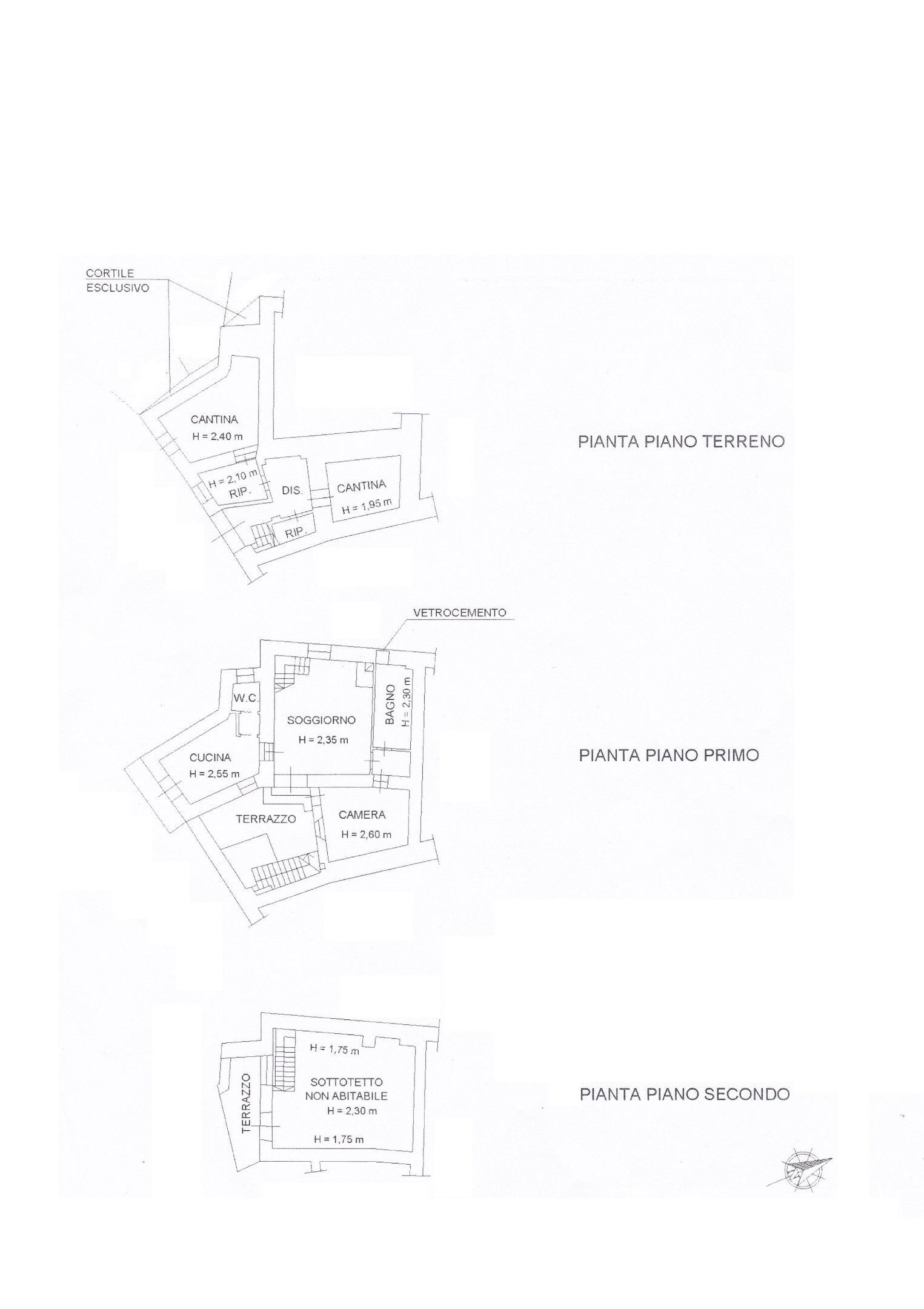 Baita Frazione Roreto, 122, Roure - floor plans 1