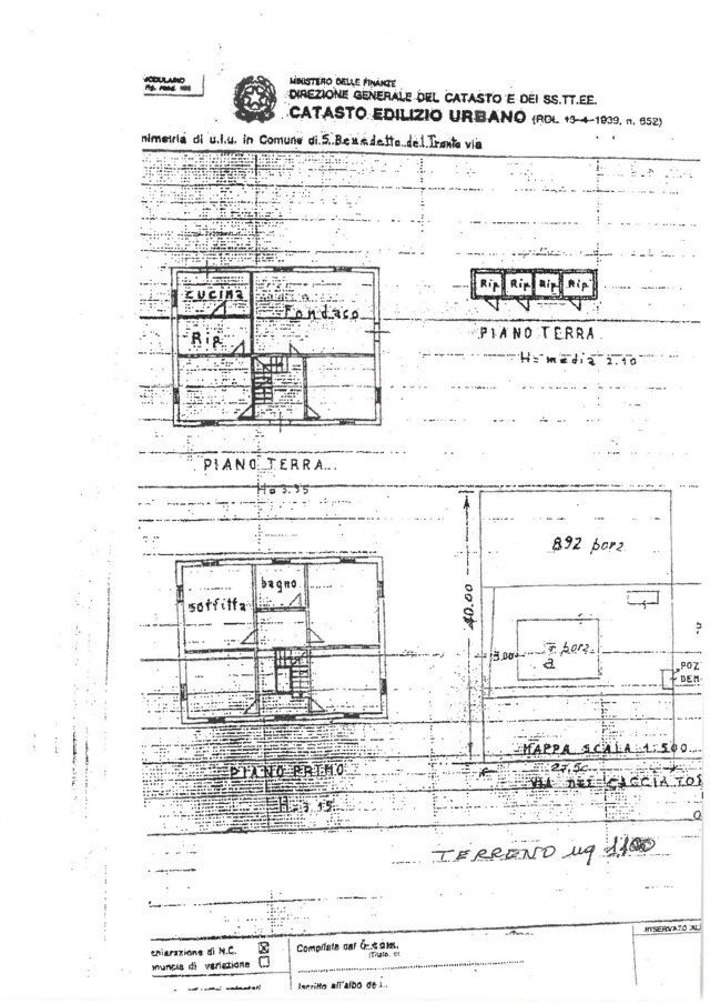 16 SAN BENEDETTO DEL TRONTO - CASA INDIPENDENTE IN - Independent house San Benedetto del Tronto - floor plans 1