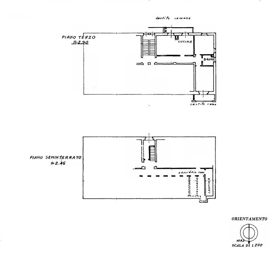 Trilocale via carlo alberto, 46, Pomaretto - planimetria 1