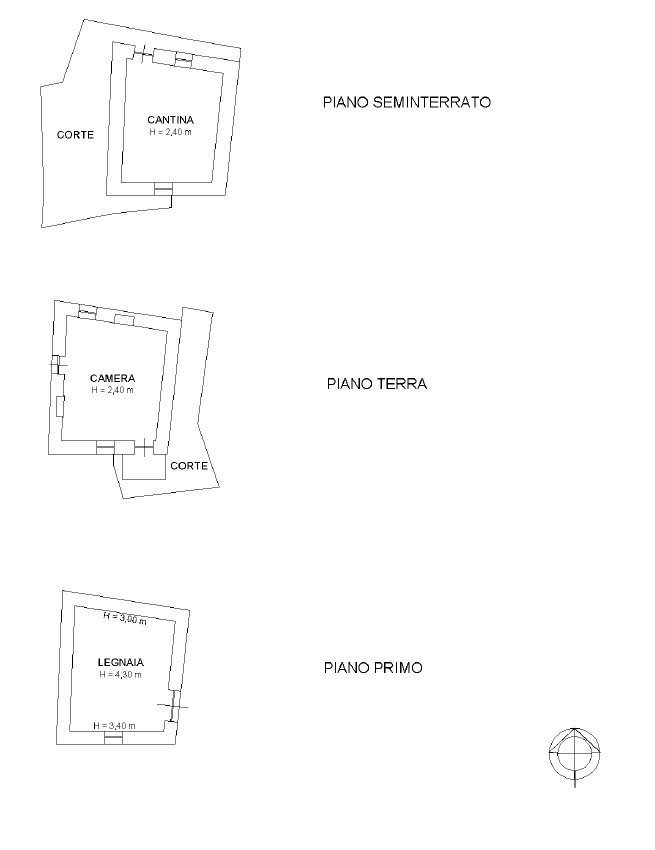Rustico borgata albarea, SNC, Perrero - planimetria 1