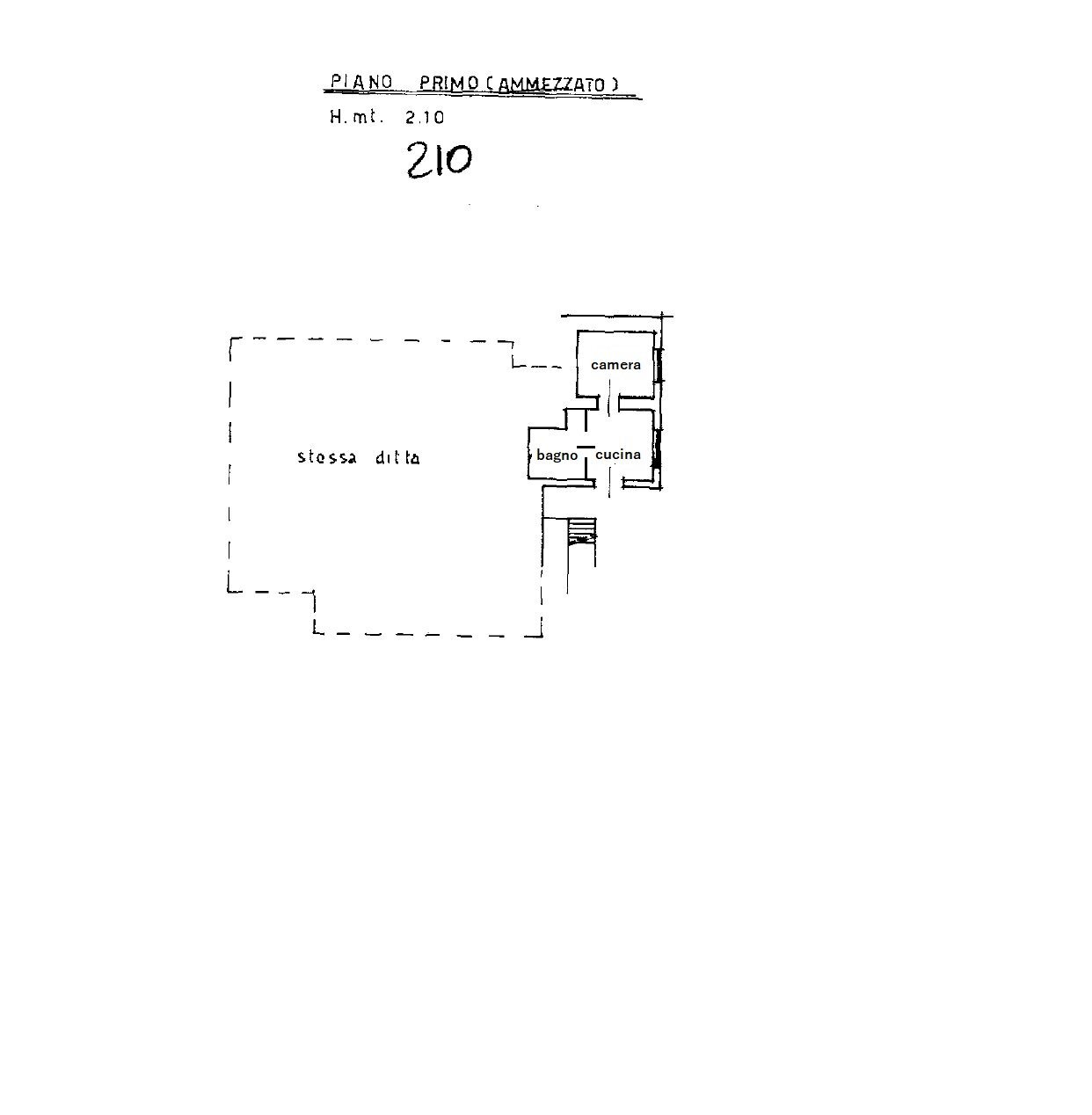 Two-room apartment via generale martinat, 4, Perrero - floor plans 1