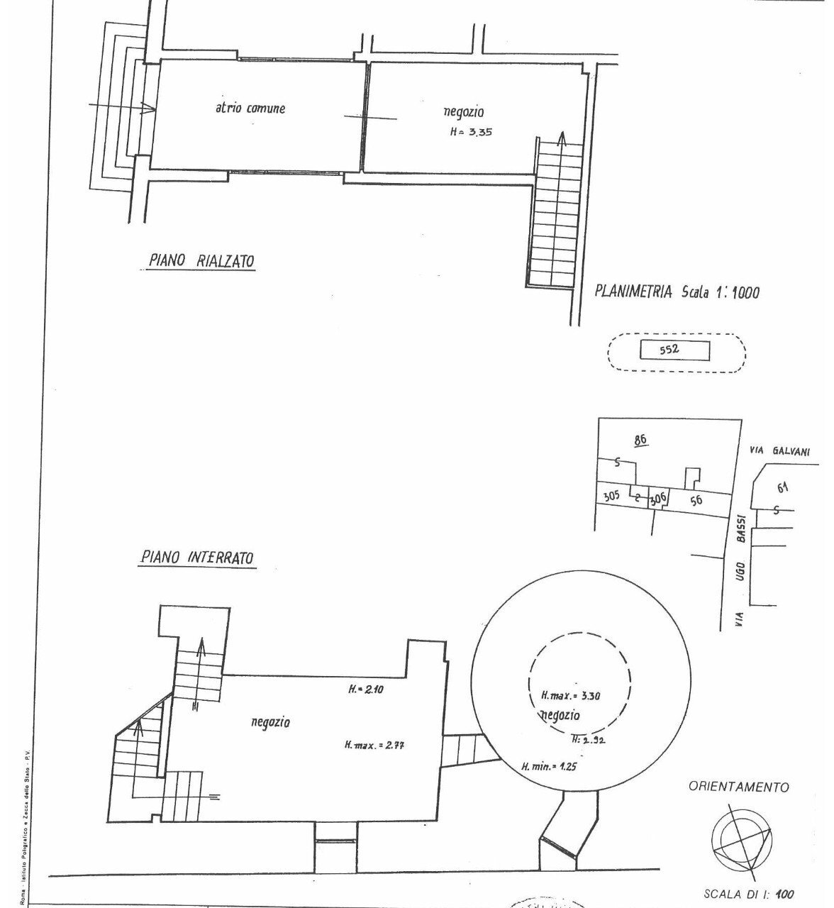 Shop Castel San Pietro Terme - floor plans 1