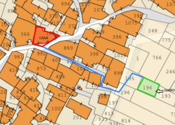 mappa - Casa semi indipendente Frazione Roreto, 121, Roure - foto 33