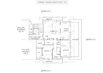 planimetria - Attico via G. Garibaldi, San Vittore Olona - foto 38