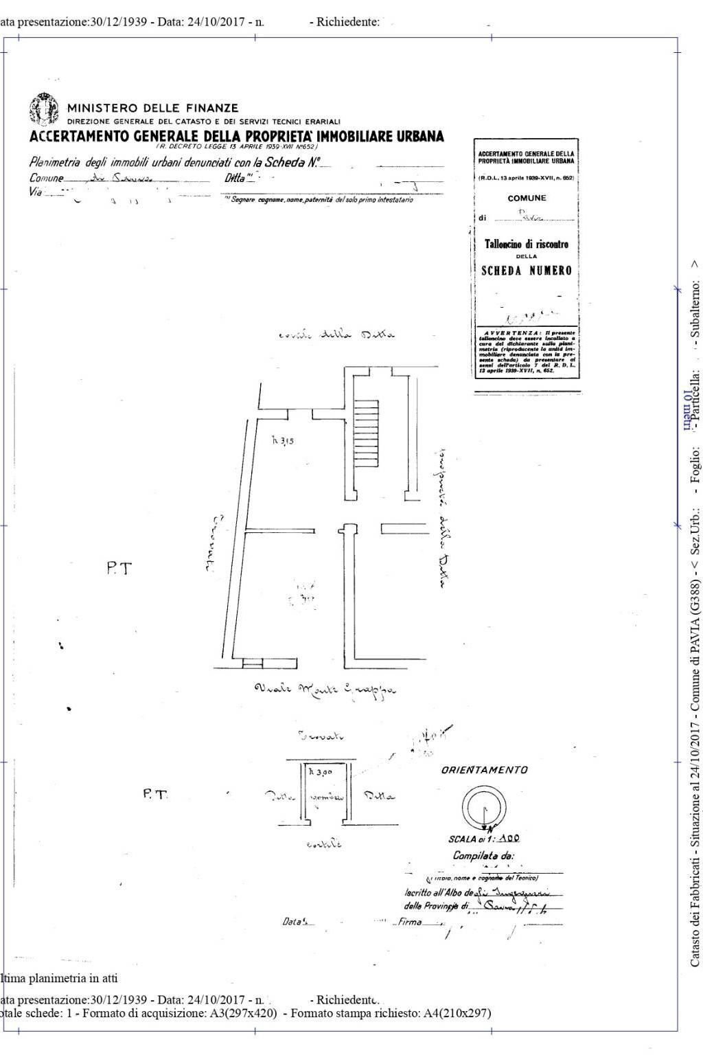 Shop viale Partigiani, 131, Pavia - floor plans 1